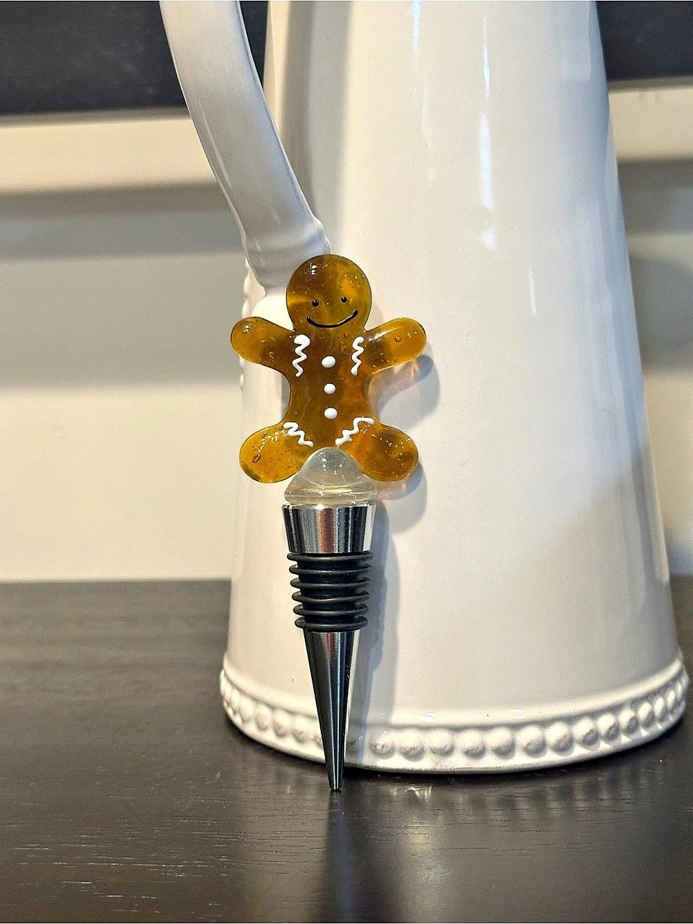 Gingerbread Wine Bottle Stopper